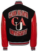 Campus Remix Mens Clark Atlanta University Varsity Jacket - Red/Black