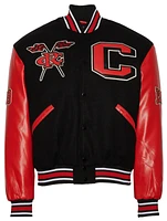 Campus Remix Mens Clark Atlanta University Varsity Jacket - Red/Black