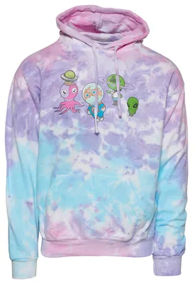 Ron English 4 Character Tie Dye Fleece Pullover - Men's