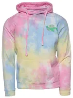 Ron English Green Shark Tie Dye Fleece Pullover - Men's