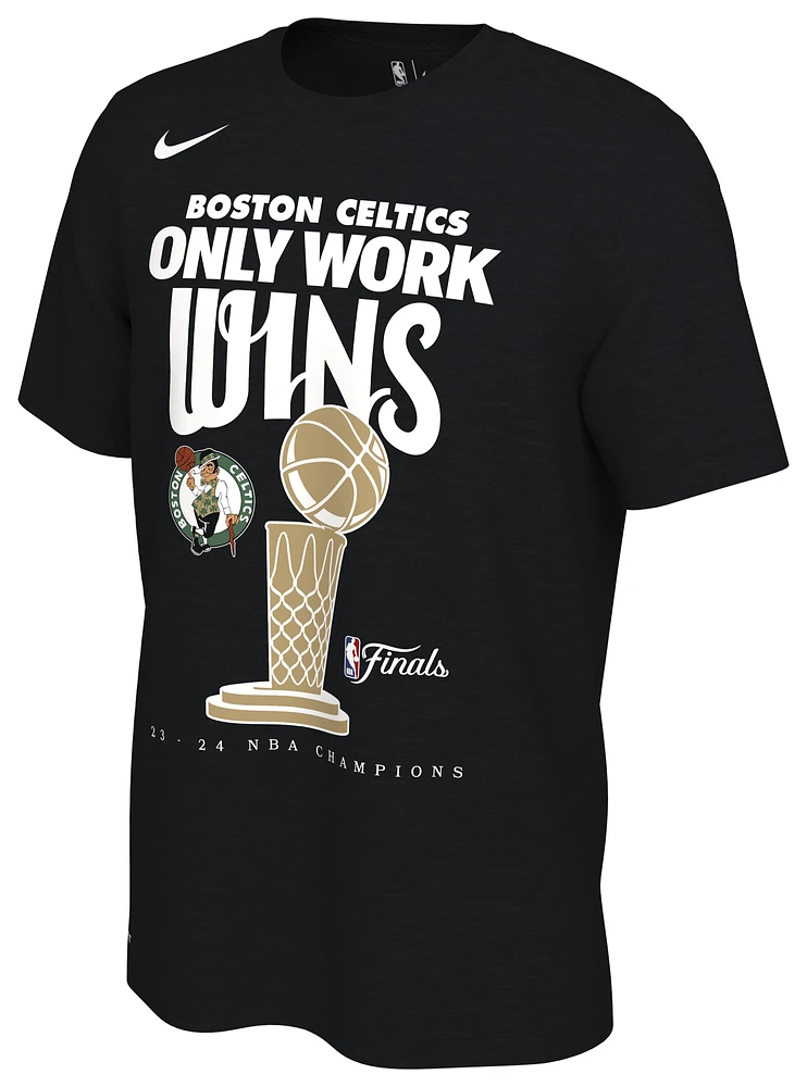 Nike Mens Celtics Club Trophy T-Shirt - Black/Black