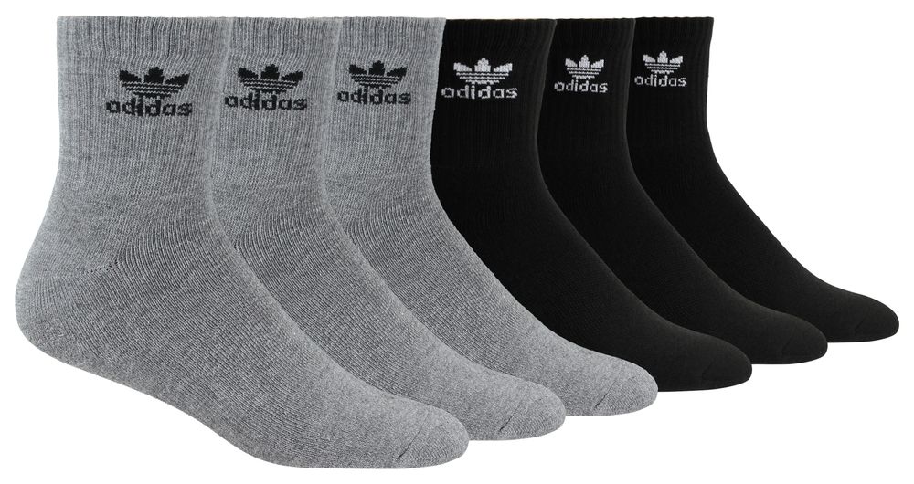 adidas 6 Pack Quarter Socks - Men's