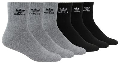 adidas 6 Pack Quarter Socks - Men's