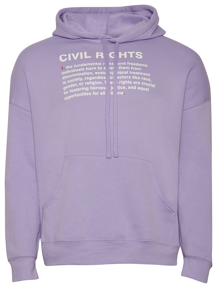 Grady Baby Co Mens Grady Baby Co Define Civil Rights Hoodie - Mens Purple/White Size L