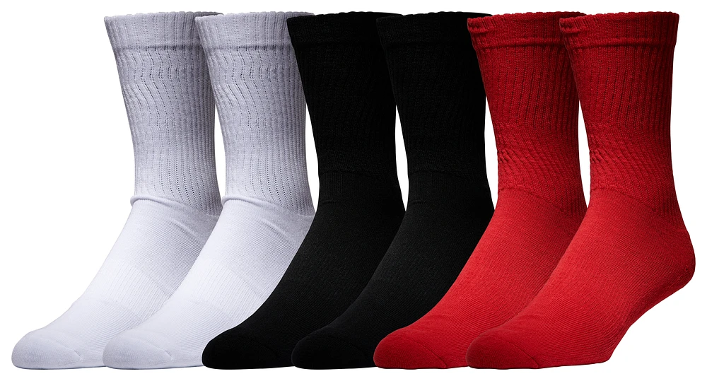 LCKR Mens 6 Pack Basic Crew Socks - Multi