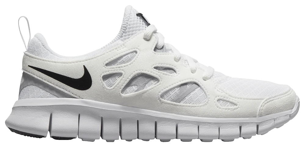 Nike Boys Nike Free Run 2 - Boys' Grade School Running Shoes White/Black Size 05.0