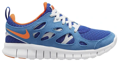 Nike Boys Nike Free Run 2 - Boys' Grade School Running Shoes Safety Orange/Royal /Laser Blue Size 06.0