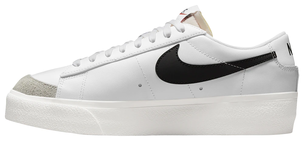 Nike Womens Blazer Low Platform - Shoes White/Black