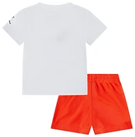 Jordan Boys Jordan Jumpman Heirloom Shorts Set - Boys' Toddler White/Infrared Size 2T