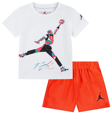 Jordan Boys Jumpman Heirloom Shorts Set - Boys' Toddler White/Infrared