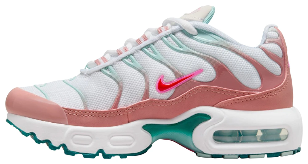 Nike Girls Air Max Plus - Girls' Preschool Shoes White/Siren Red/Red Stardust