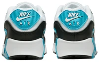 Nike Boys Air Max 90 - Boys' Grade School Basketball Shoes White/Blue Lightning/Blue Lightning