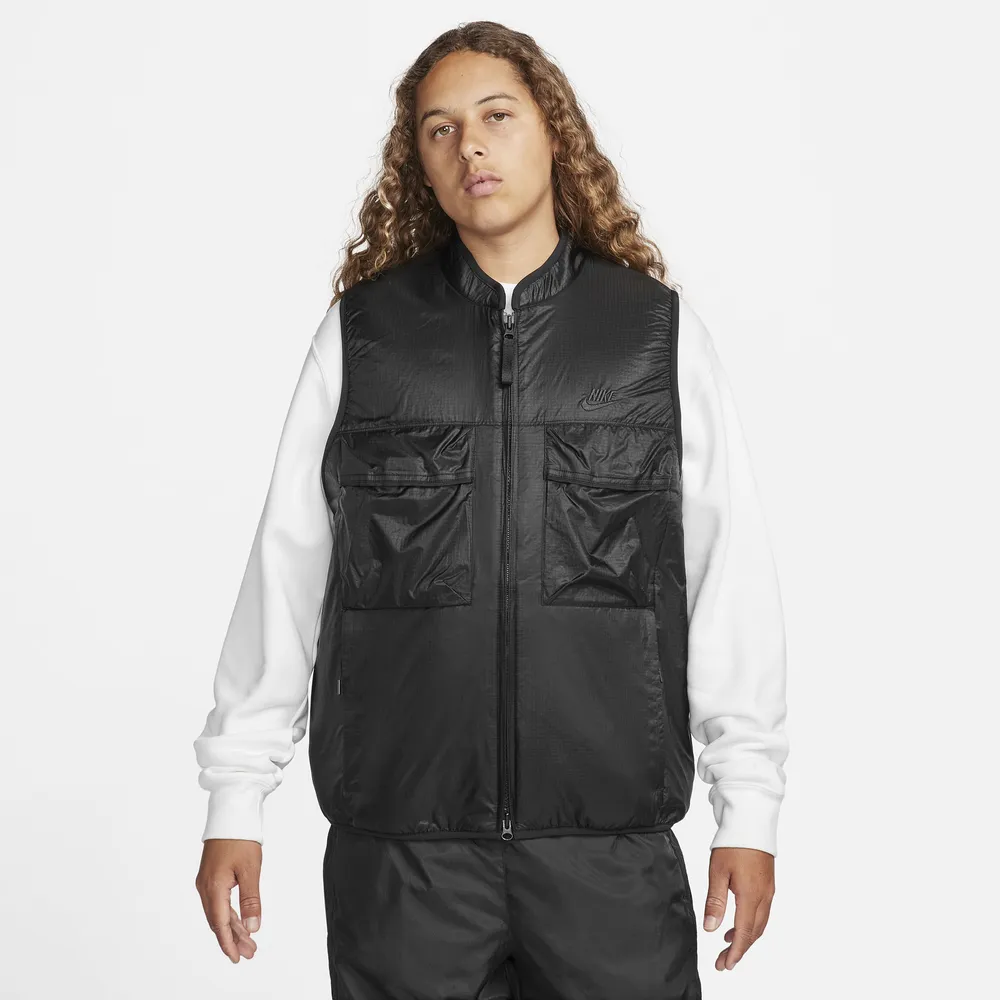 Nike Mens Nike Tech Fleece Utility Vest - Mens Black/Black Size S