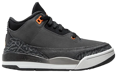 Jordan Boys Jordan Retro 3 - Boys' Preschool Shoes Orange/Night Stadium/Black Size 11.0