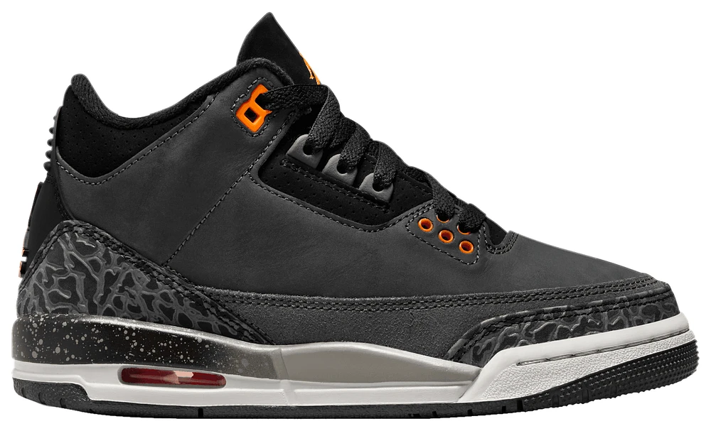 Jordan Boys Retro 3 - Boys' Grade School Basketball Shoes Night Stadium/Orange/Black