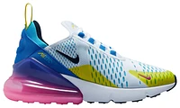 Nike Girls Air Max 270 Futura - Girls' Grade School Running Shoes White/Pink/Blue