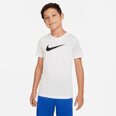 Nike Boys Dri-FIT RLGD Swoosh T-Shirt - Boys' Grade School White/Black