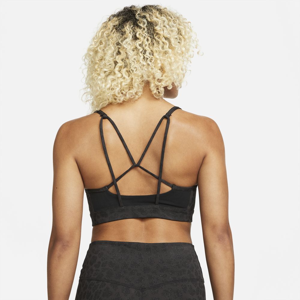Buy Nike Women's Dri-FIT Indy Glitter Strappy Sports Bra Black in