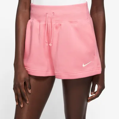 Nike Womens Nike Fleece HR Shorts - Womens Coral Chalk Size M