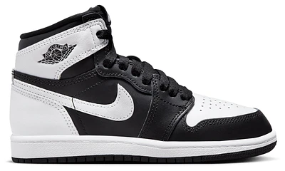 Jordan Boys Jordan Retro 1 High OG - Boys' Preschool Basketball Shoes White/White/Black Size 13.0