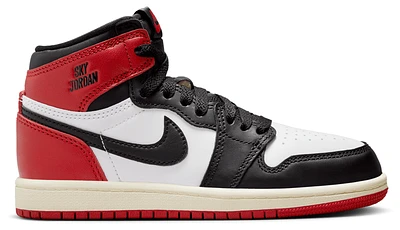 Jordan Boys Retro 1 High OG - Boys' Preschool Basketball Shoes White/Black/Red