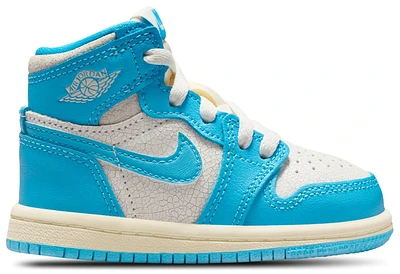 Jordan Boys Retro 1 High OG - Boys' Toddler Basketball Shoes Blue/Powder Blue