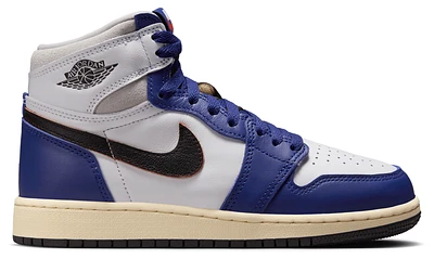 Jordan Boys Retro 1 High OG - Boys' Grade School Basketball Shoes White/Neutral Grey/Black