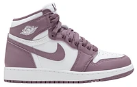 Jordan Boys Jordan Retro 1 High OG RMST - Boys' Grade School Shoes White/Mauve Size 06.0