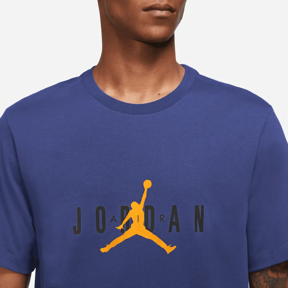 Jordan Mens Air Stretch Short Sleeve Crew - Light Concord/Black