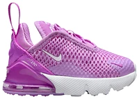 Nike Boys Air Max 270 - Boys' Toddler Running Shoes White/Rush Fuchsia