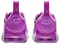 Nike Boys Air Max 270 - Boys' Toddler Running Shoes White/Rush Fuchsia