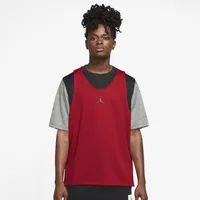 Jordan Mens Jordan Dri-FIT Sport Statement Short Sleeve Top - Mens Gym Red/Carbon Heather/Black Size M