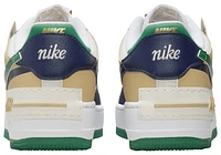 Nike Womens Air Force 1 Shadow - Shoes White/Midnight Navy/Malachite