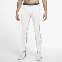 Nike Mens Nike Pro Dri-FIT Tights - Mens White/Black Size L