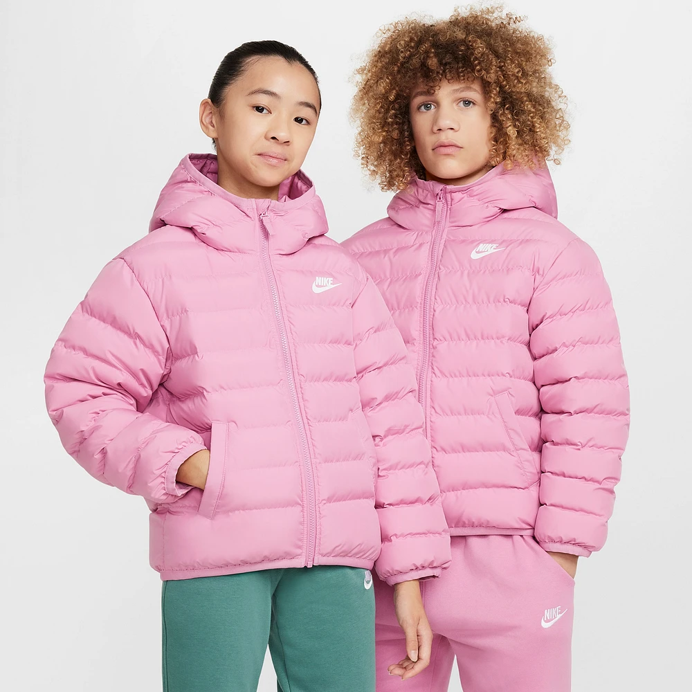 Nike Boys NSW Synthetic Fill Jacket - Boys' Grade School Pink/Pink