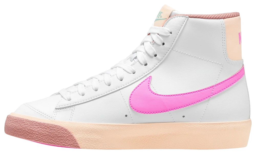 Nike Girls Blazer Mid '77 - Girls' Grade School Basketball Shoes Pink Spell/White