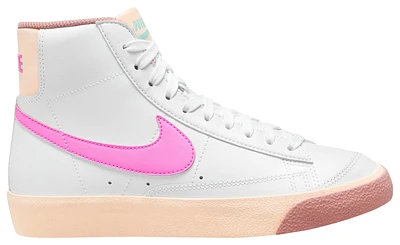 Nike Girls Blazer Mid '77 - Girls' Grade School Basketball Shoes Pink Spell/White