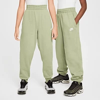 Nike Boys NSW Club Fleece Loose Pants - Boys' Grade School Oil Green/White