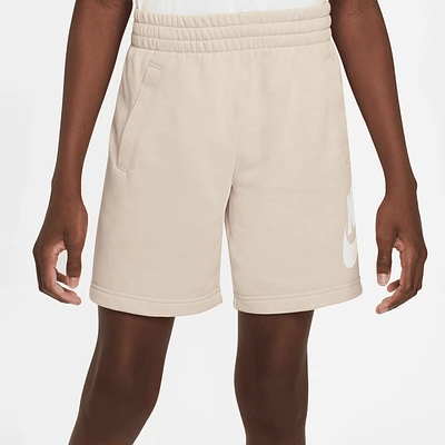 Nike Boys Club Shorts - Boys' Grade School White/Beige