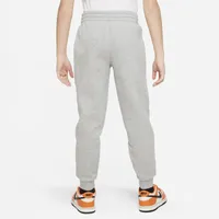 Nike Boys NSW Club LBR Fleece Joggers - Boys' Grade School White/Dark Grey Heather