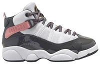 Jordan Girls 6 Rings - Girls' Preschool Shoes Anthracite/Red Stardust/White