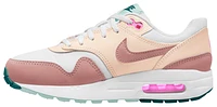 Nike Girls Nike Air Max 1 - Girls' Grade School Shoes White/Red Stardust/Guava Ice Size 07.0