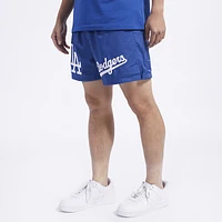 Pro Standard Mens Los Angeles Dodgers Dbl Logo Woven Short - Blue/Blue