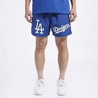 Pro Standard Mens Los Angeles Dodgers Dbl Logo Woven Short - Blue/Blue