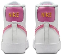 Nike Boys Blazer Mid '77 - Boys' Grade School Basketball Shoes Summit White/Pinksicle/University Gold