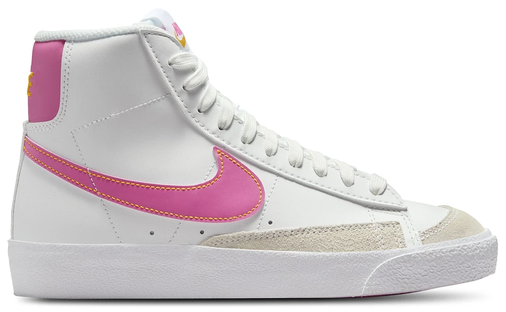 Nike Boys Blazer Mid '77 - Boys' Grade School Basketball Shoes Summit White/Pinksicle/University Gold