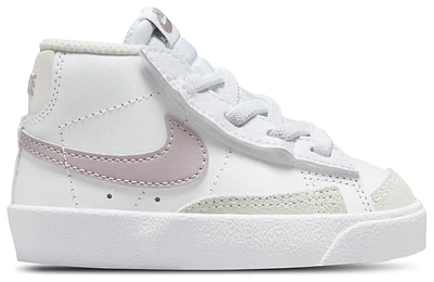 Nike Boys Blazer Mid '77 - Boys' Toddler Basketball Shoes White/Phantom/Light Violet Ore