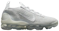 Nike Womens Nike Air VaporMax Flyknit 2021 - Womens Running Shoes White/White/Silver Size 06.5