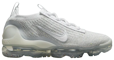 Nike Womens Nike Air VaporMax Flyknit 2021 - Womens Running Shoes White/White/Silver Size 06.5