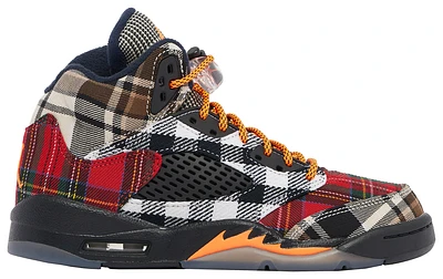 Jordan Retro 5 Plaid - Boys' Grade School